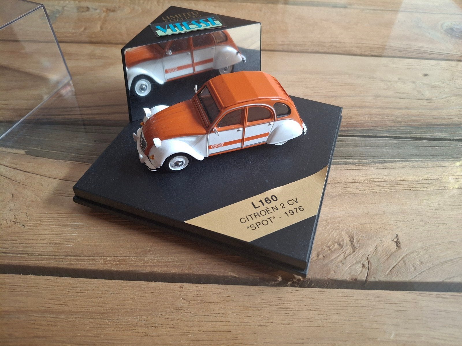 Citroën 2CV " SPOT " 1976 - Closed Roof - Vitesse - 1/43, Ophalen of Verzenden