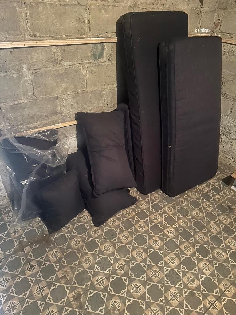 Set loungekussens (zit- en rugkussens), Ophalen, Overige materialen, Gebruikt, 3 zitplaatsen