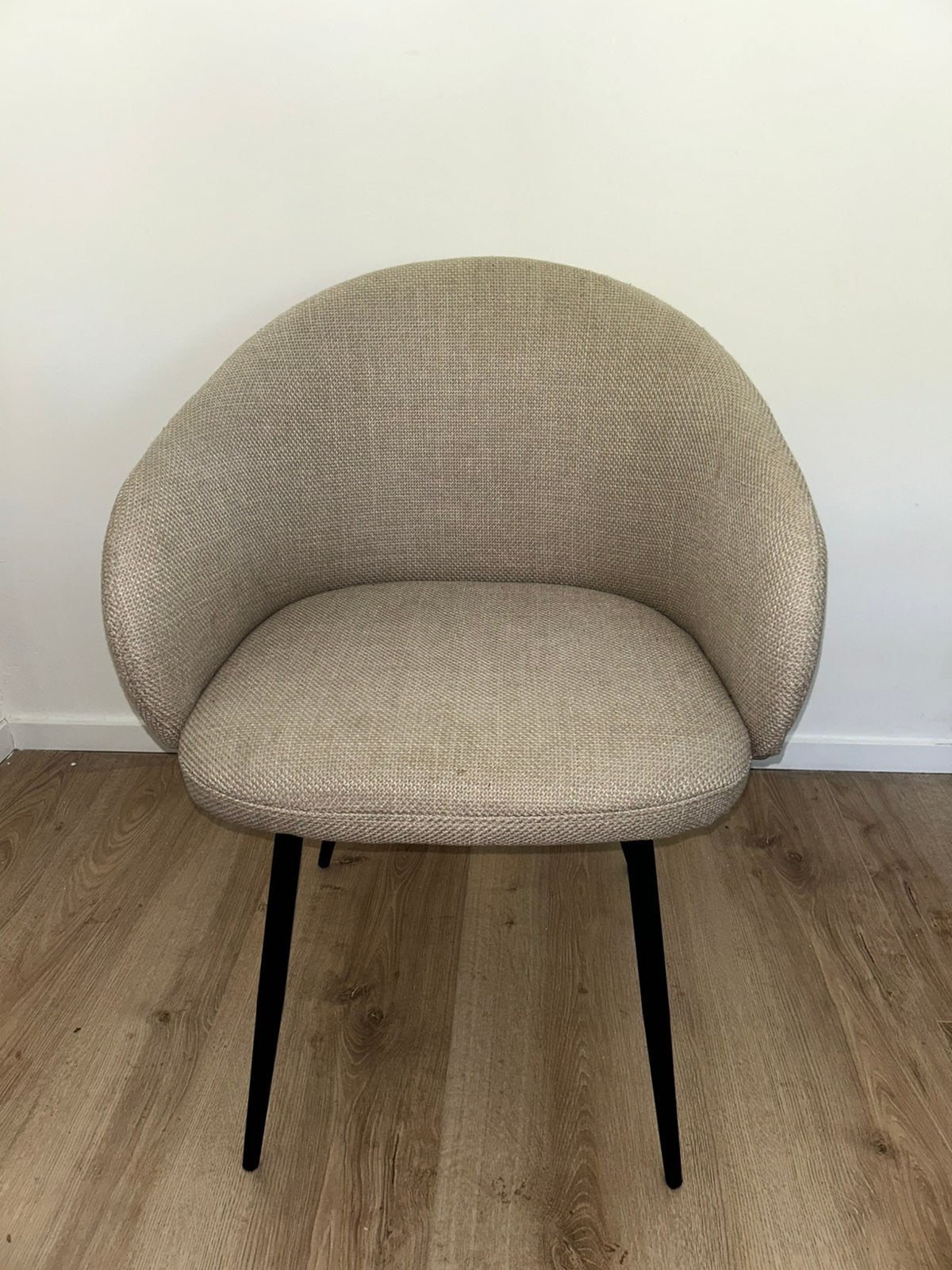 Eetkamerstoelen | Set van 4 | Beige, Ophalen, Kunststof, Gebruikt, Overige kleuren