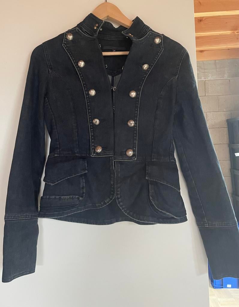 Schitterend Natan Jeans korte jas maat 34, Ophalen of Verzenden, Gedragen, Maat 34 (XS) of kleiner