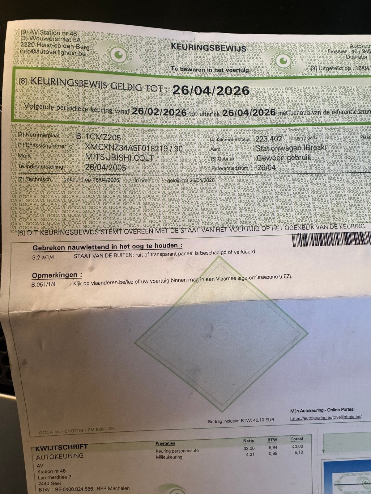 950€ zo meepakken, Autos, Mitsubishi, Argent ou Gris, Achat, Boîte manuelle, 5 portes