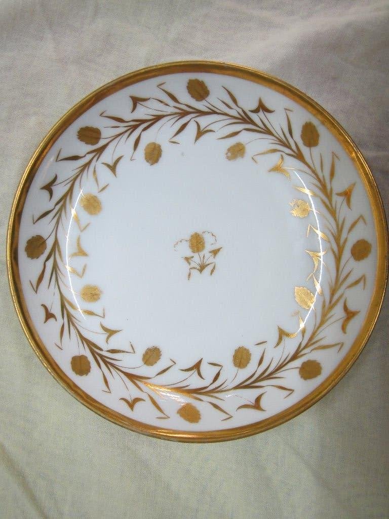 soucoupe porcelaine de Paris dite de Monsieur, Porcelaine de Paris, Enlèvement ou Envoi, Tasse et/ou soucoupe, Comme neuf