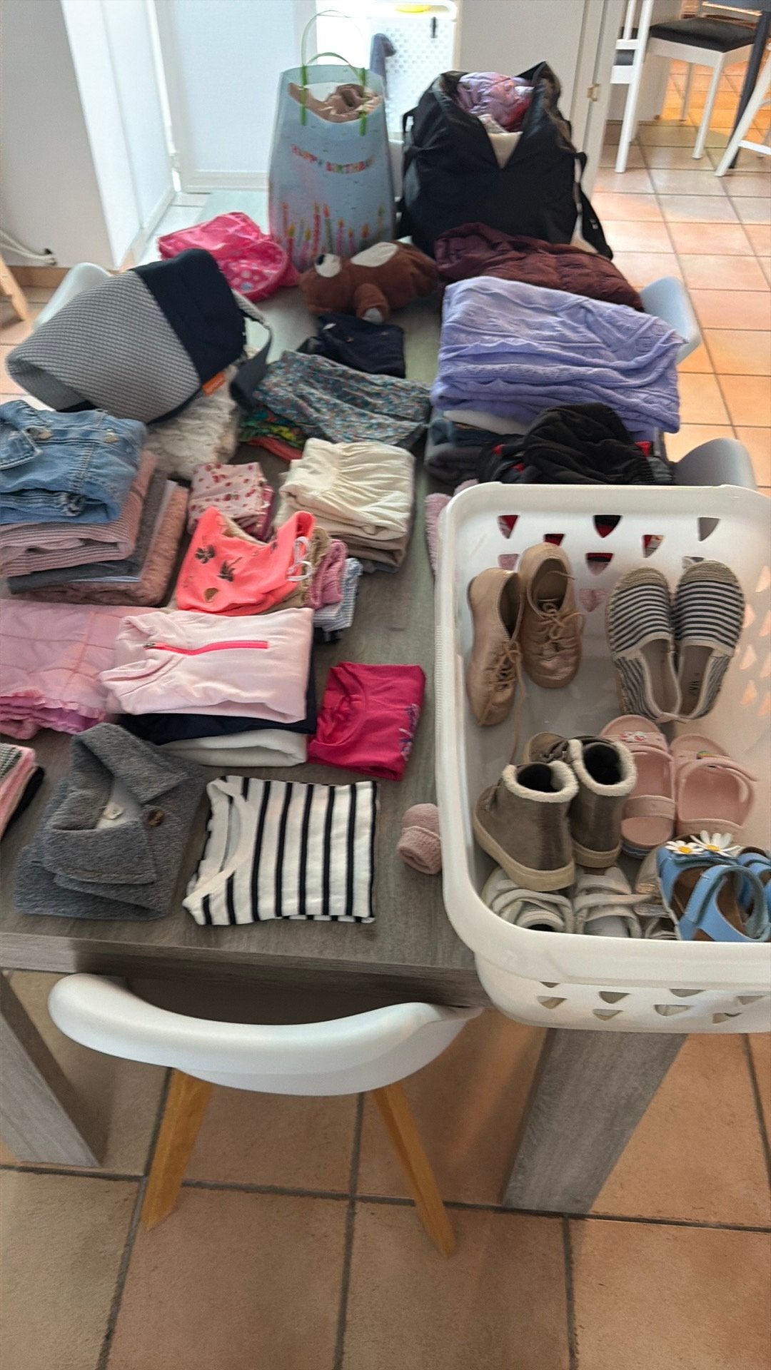 Vetements/chaussur. fille 3/4 ans - geox,adidas,marines,zara, Ophalen, Zo goed als nieuw