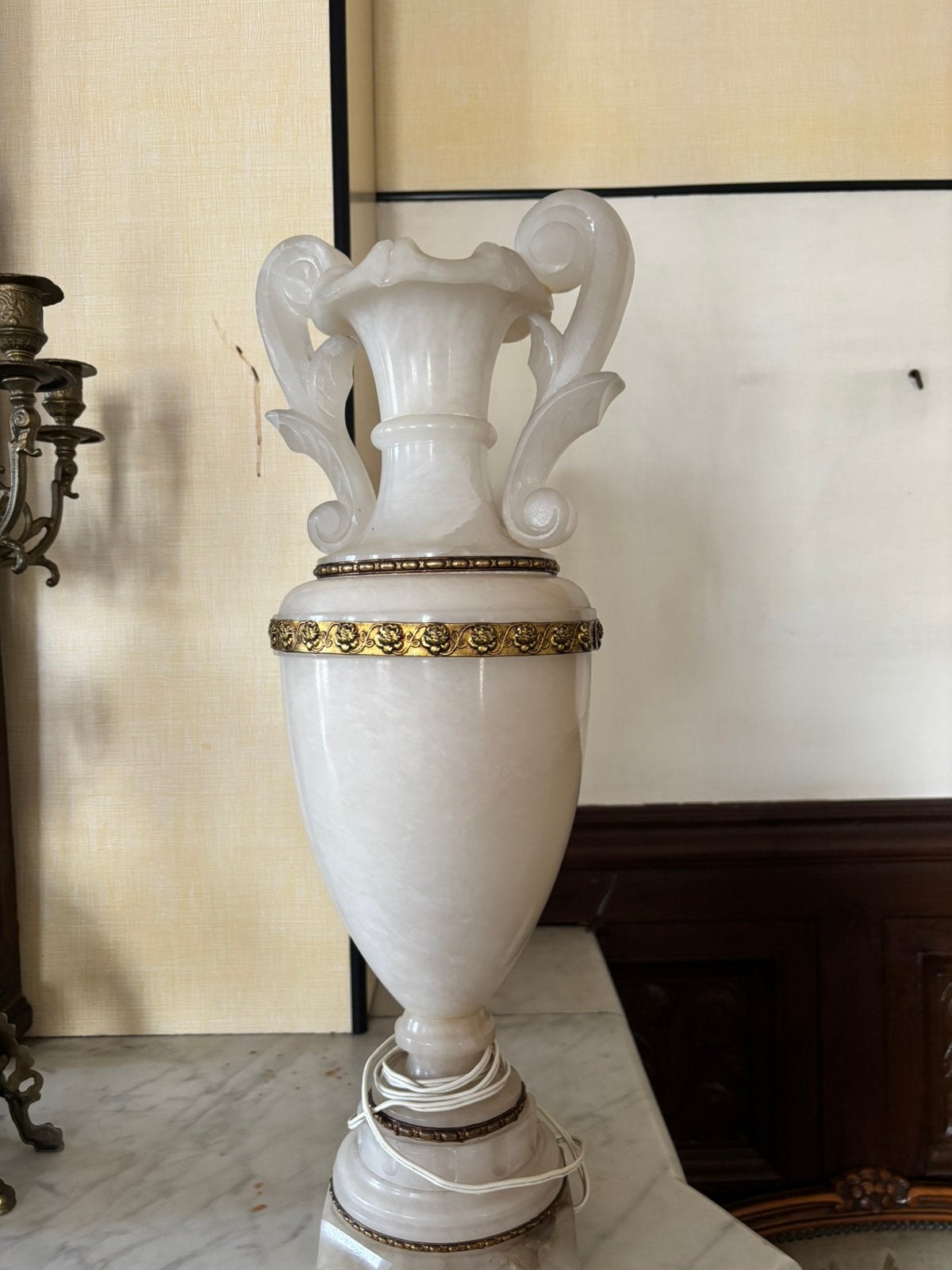 Albasten vaaslamp, Ophalen
