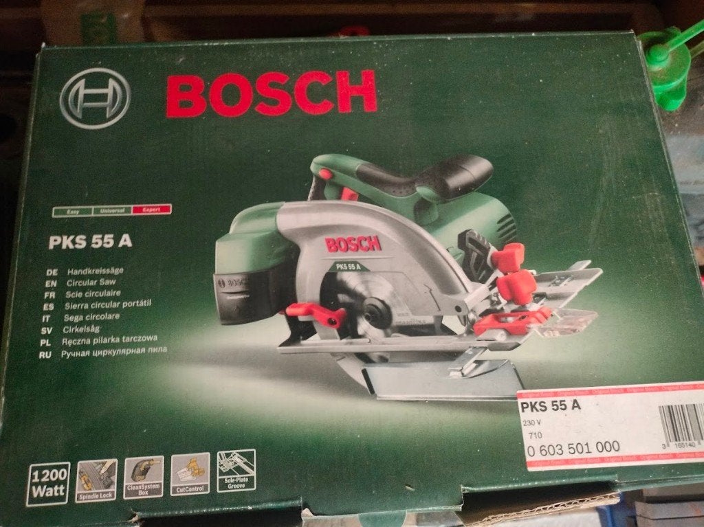 Cirkelzaag Bosch, Doe-het-zelf en Bouw, Ophalen, Gebruikt, Cirkelzaag, Bosch groen