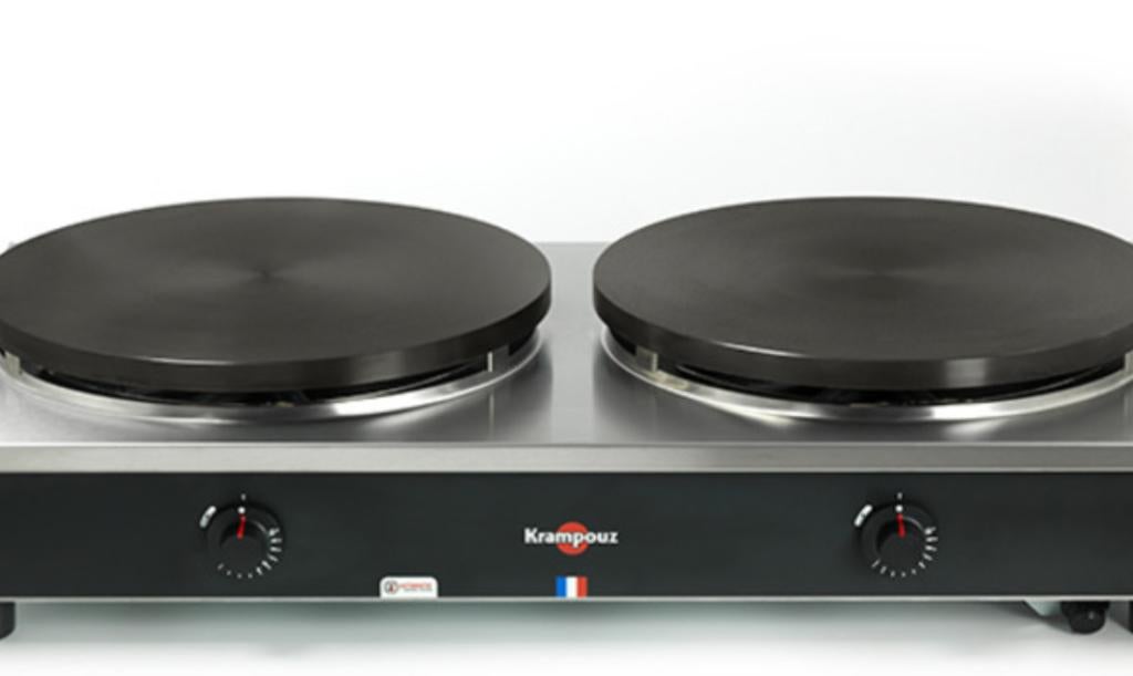 DUBBEL PANNENKOEKENIJZER, Zakelijke goederen, Horeca | Keukenapparatuur, Fornuis, Frituur en Grillen, Gebruikt, Ophalen