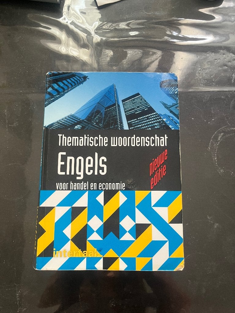 Thematische woordenschat engels ugent handelswetenschappen, Boeken, Ophalen of Verzenden, Zo goed als nieuw, Engels
