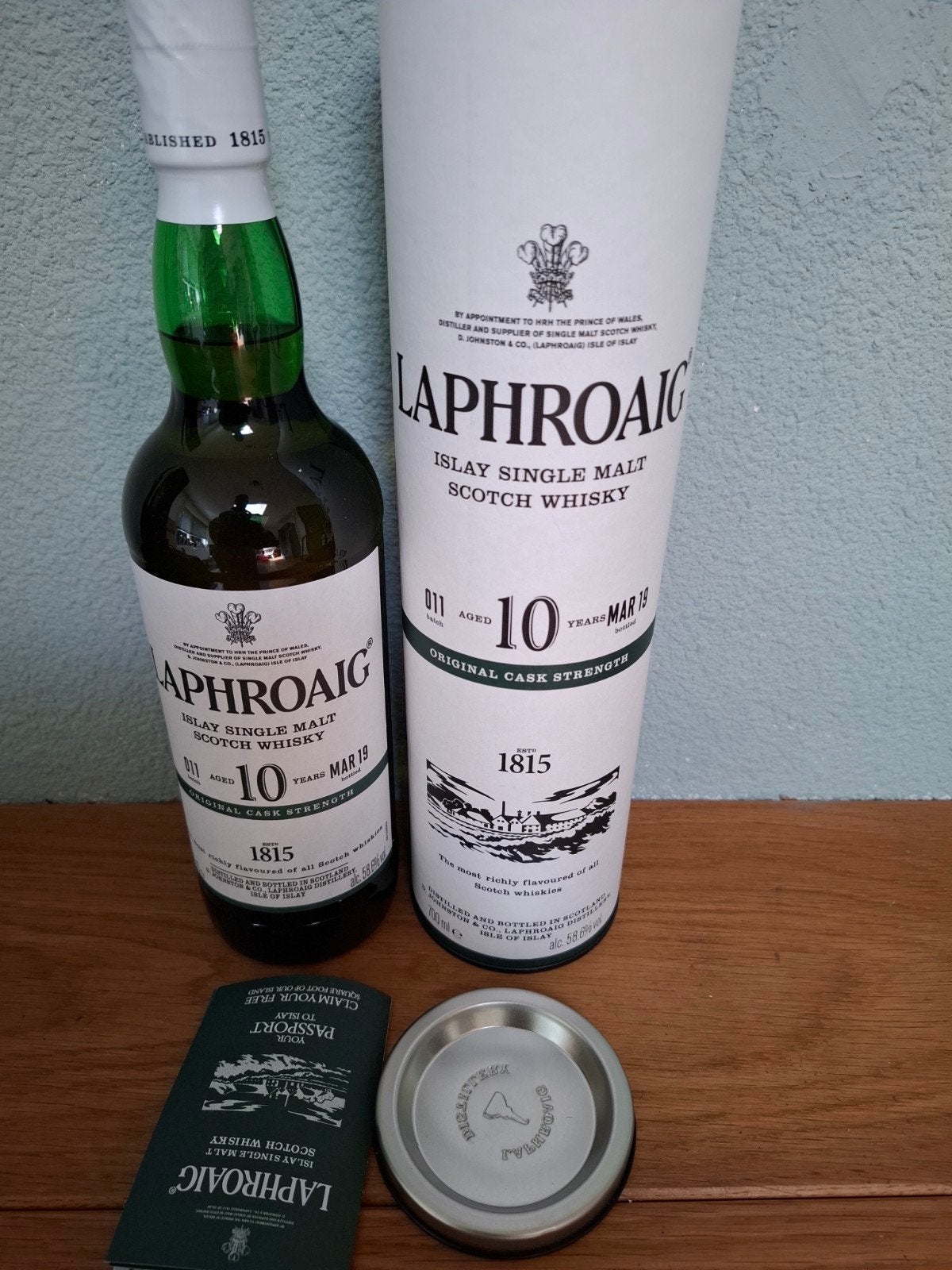 Laphroaig batch 010, Verzamelen, Ophalen