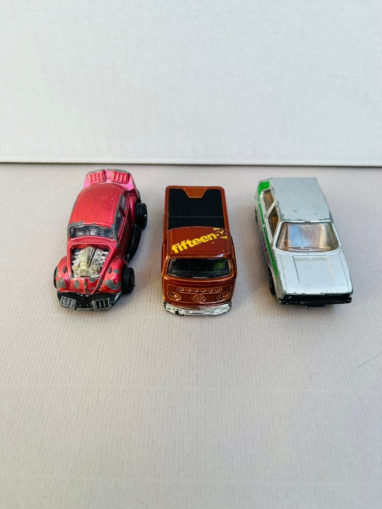 3x Vintage Volkswagen Modelauto's hotwheels matchbox, Ophalen of Verzenden, Gebruikt, Auto, Matchbox