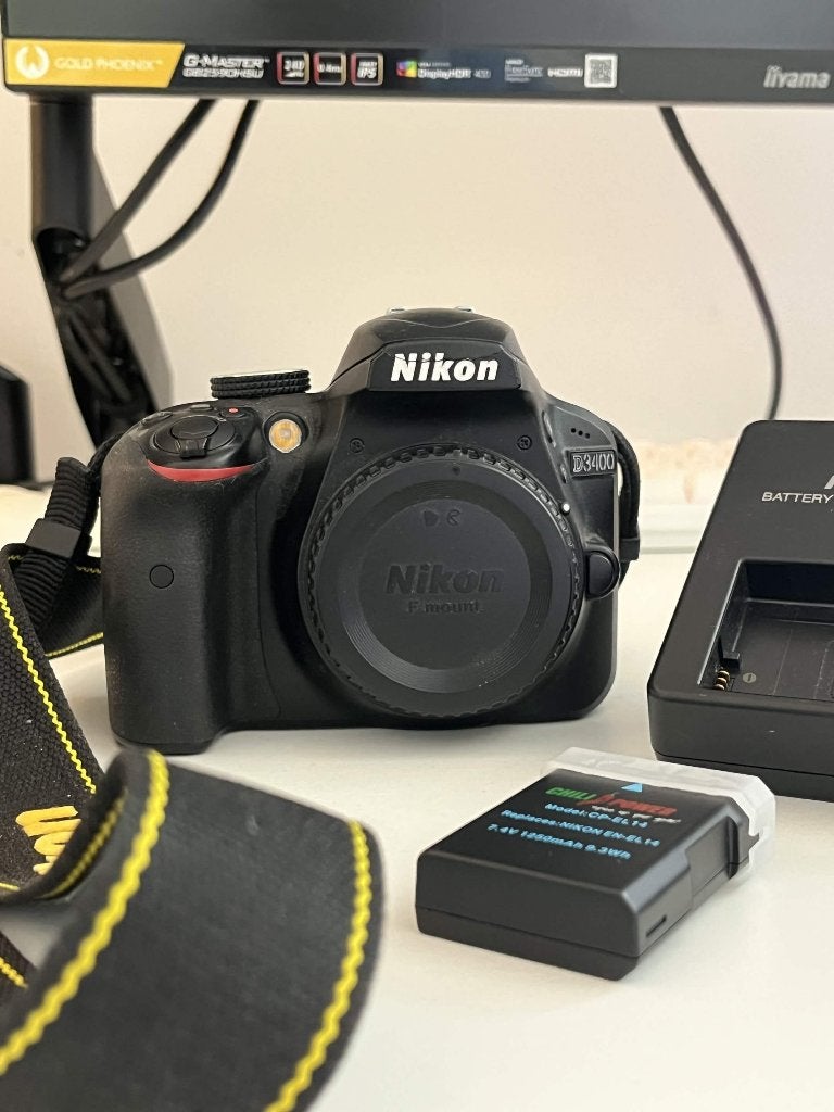 Nikon D3400 DSLR Camera, Audio, Tv en Foto, Fotocamera's Digitaal, Accu, Gebruikt, Spiegelreflex, Ophalen of Verzenden