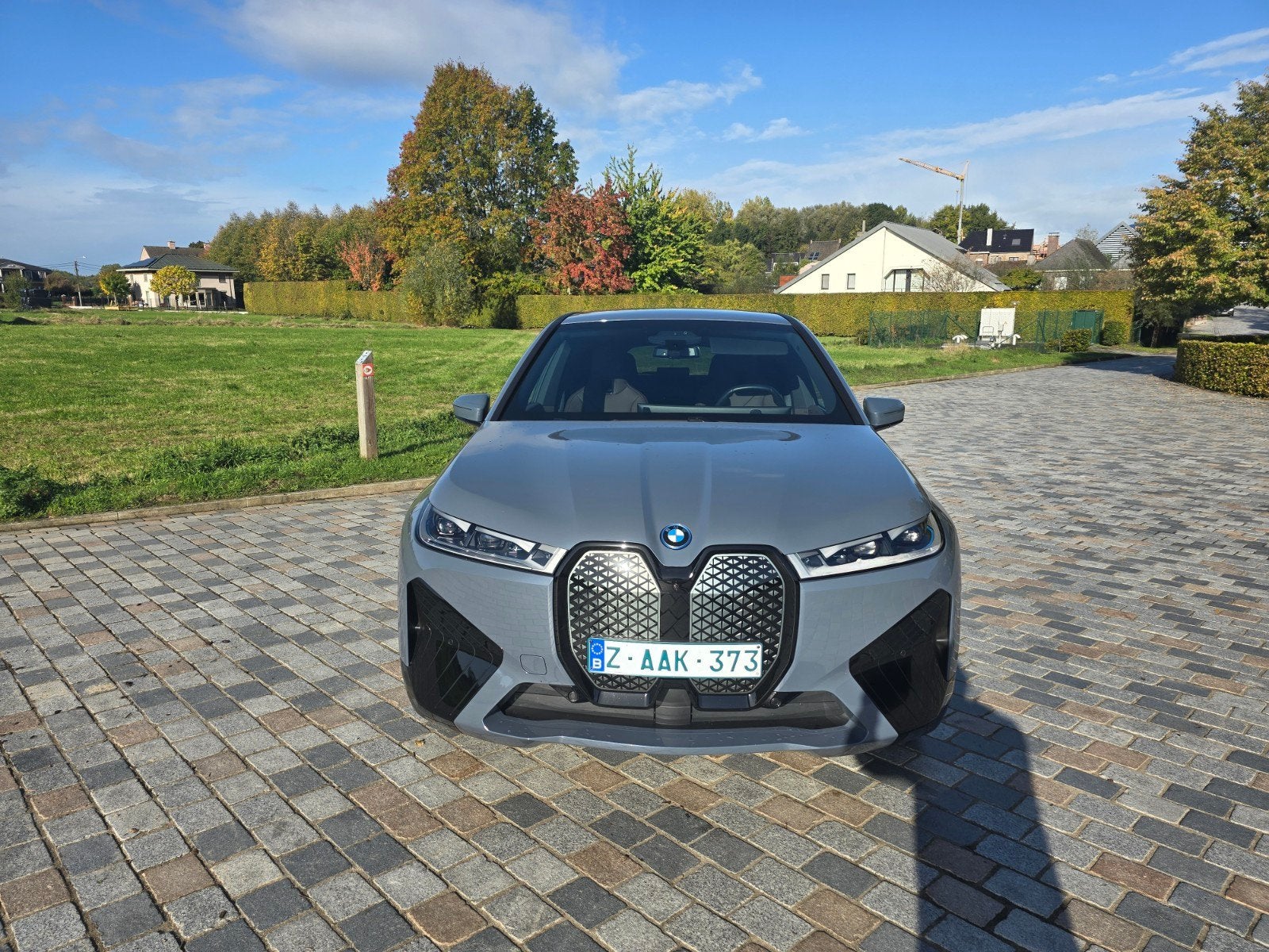 Bmw IX 40e X-Drive nieuwstaat 22111km!!!, Autos, Cuir, Argent ou Gris, Achat, Sièges chauffants