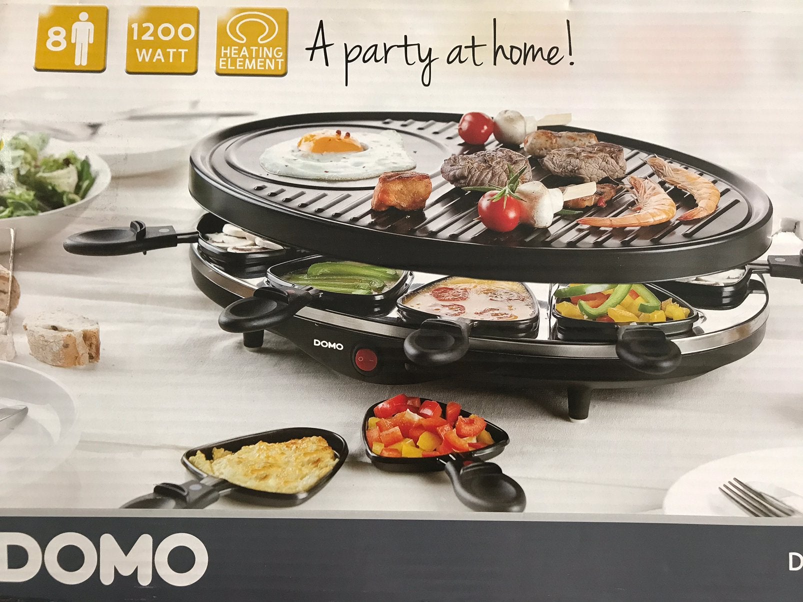 Raclette Grill Voor 8 Personen, Ophalen of Verzenden, Nieuw, 8 personen of meer