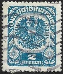 1 Postzegel Oostenrijk 1916 Rijkswapen, Enlèvement ou Envoi, Affranchi