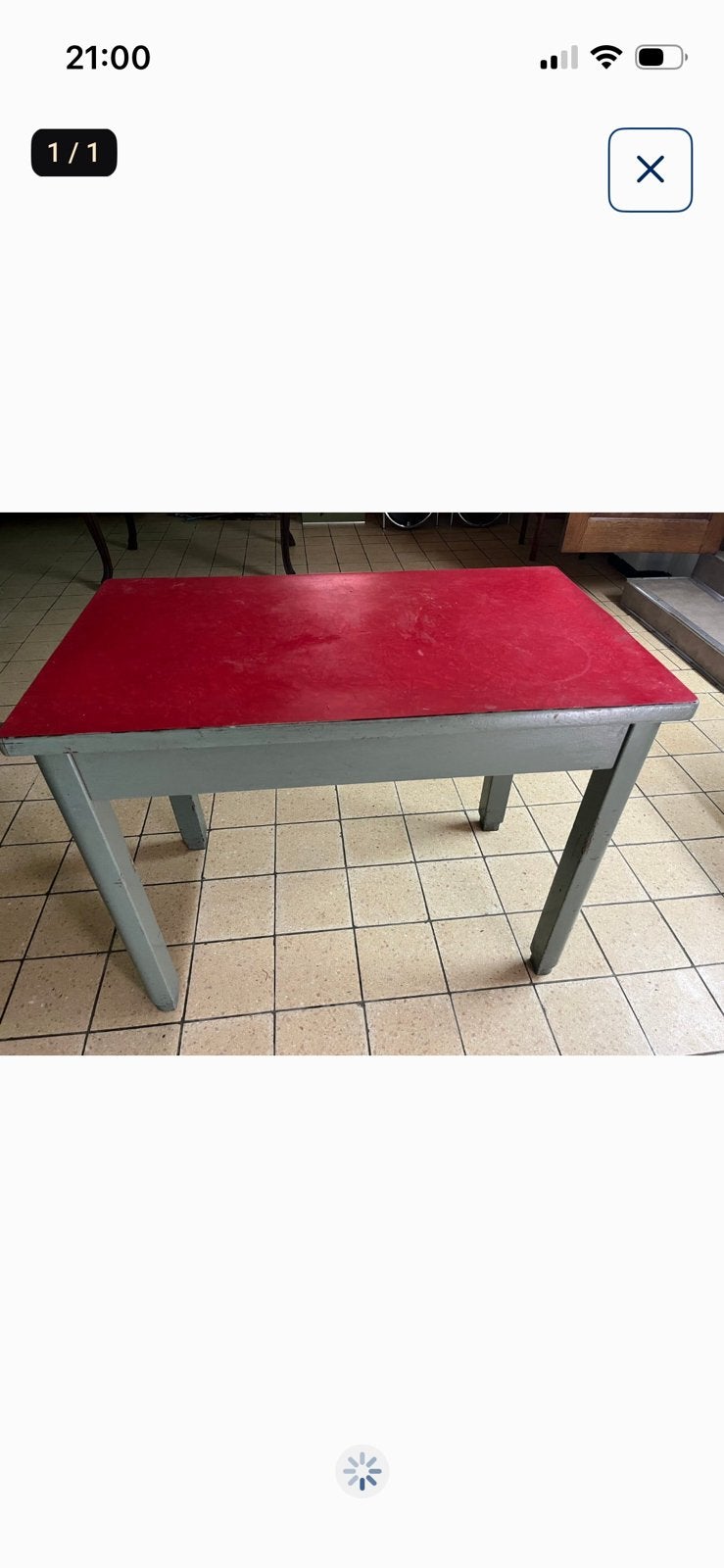 Houten tafel, Ophalen, Gebruikt