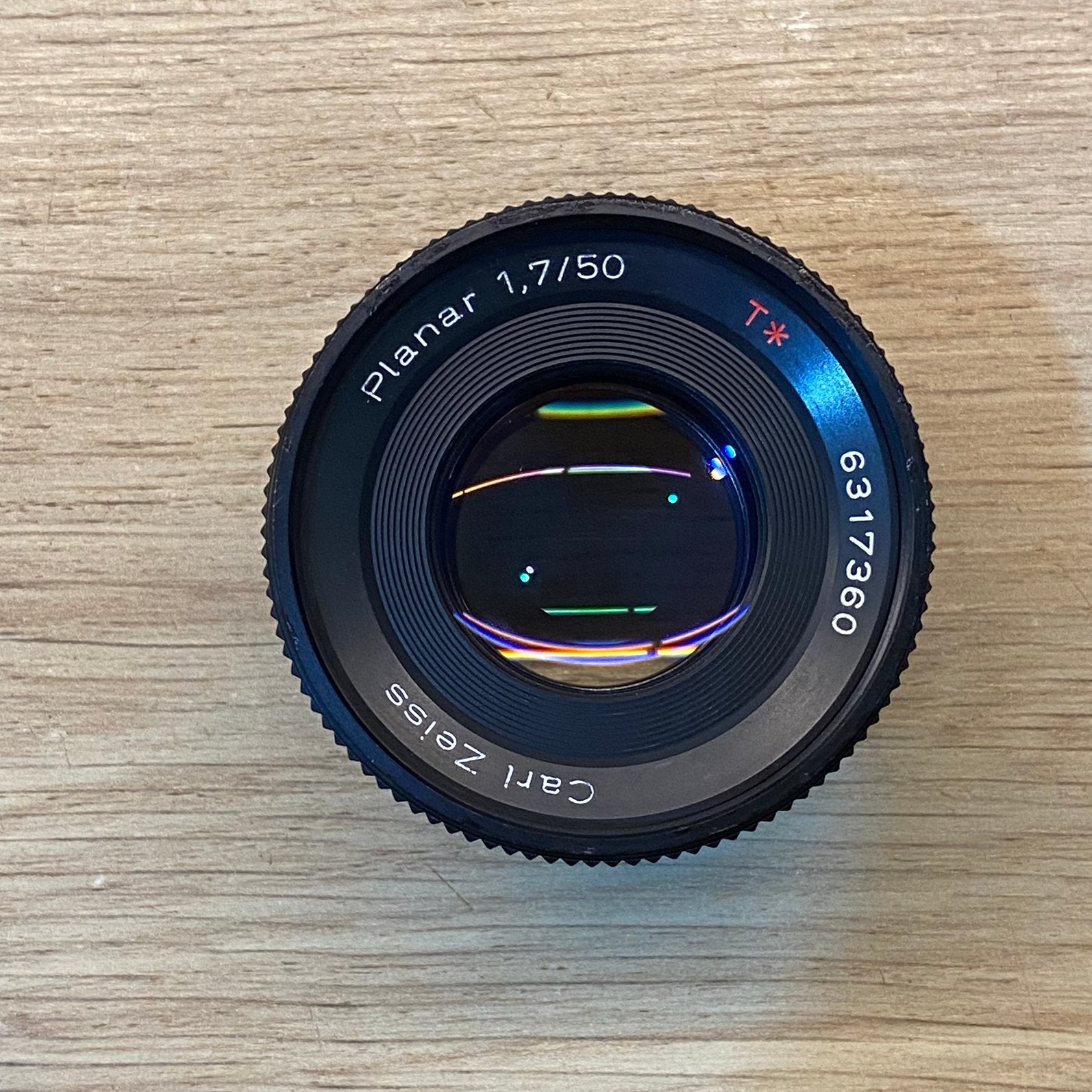 Carl Zeiss Planar 50mm f1.7 *comme neuf, Enlèvement ou Envoi, Comme neuf, Reflex miroir, Autres Marques