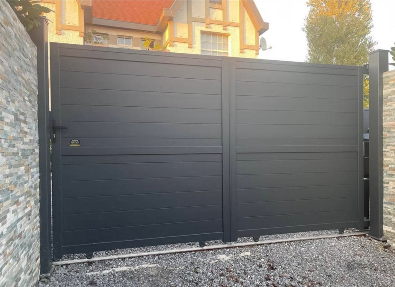 Nieuwe Aluminium schuif of draai poort - Hoogte 1m80 of 2m, Tuin en Terras, Tuinpoorten, Ophalen, Nieuw, Aluminium