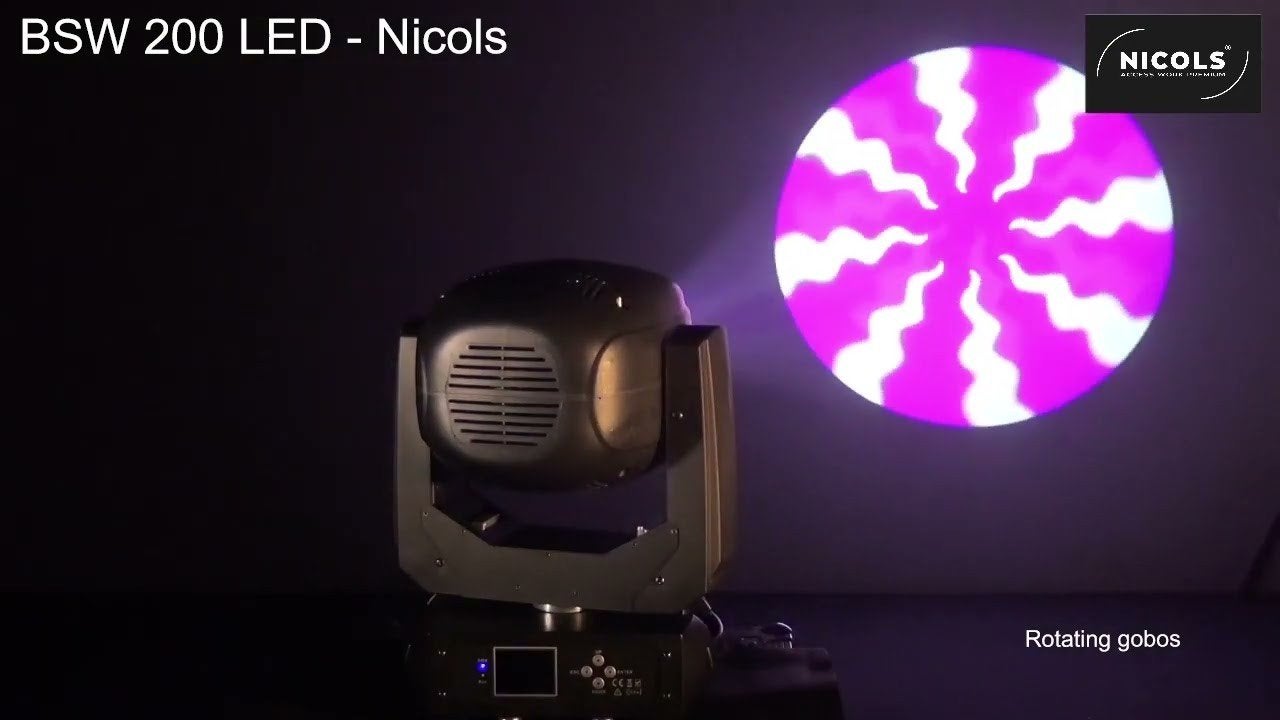 8 BSW200 LED moving heads Nicols, Muziek en Instrumenten, Licht en Laser, Ophalen