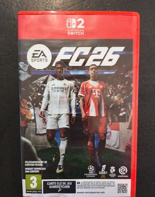Jeu Nintendo Switch 2 Fc 26 dsfsd, Consoles de jeu & Jeux vidéo, Enlèvement ou Envoi, Comme neuf, Sport, À partir de 3 ans