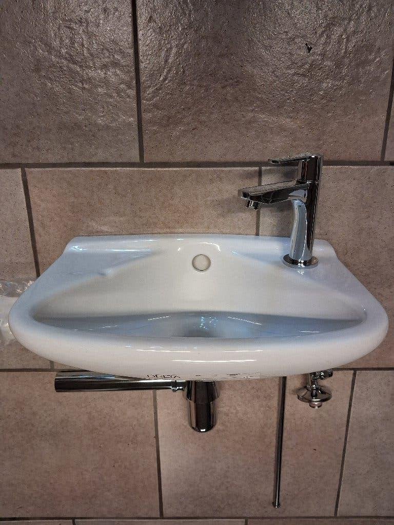 lavabo , handwasbak, Doe-het-zelf en Bouw, Sanitair, Ophalen, Nieuw, Chroom, Wastafel