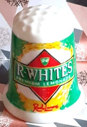 dés a coudre de collection publicitaire r-whites, Collections, Dés à coudre, Enlèvement ou Envoi, Comme neuf, Porcelaine
