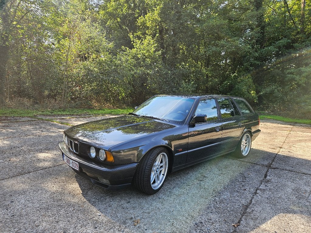 BMW 525i touring, Auto's, Achterwielaandrijving, Zwart, Zwart, Leder