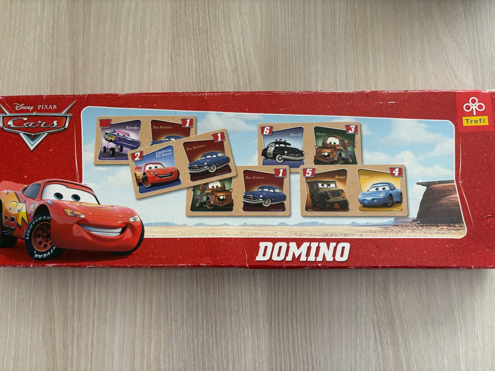 Domino spel cars, Ophalen of Verzenden, Zo goed als nieuw, Puzzelen