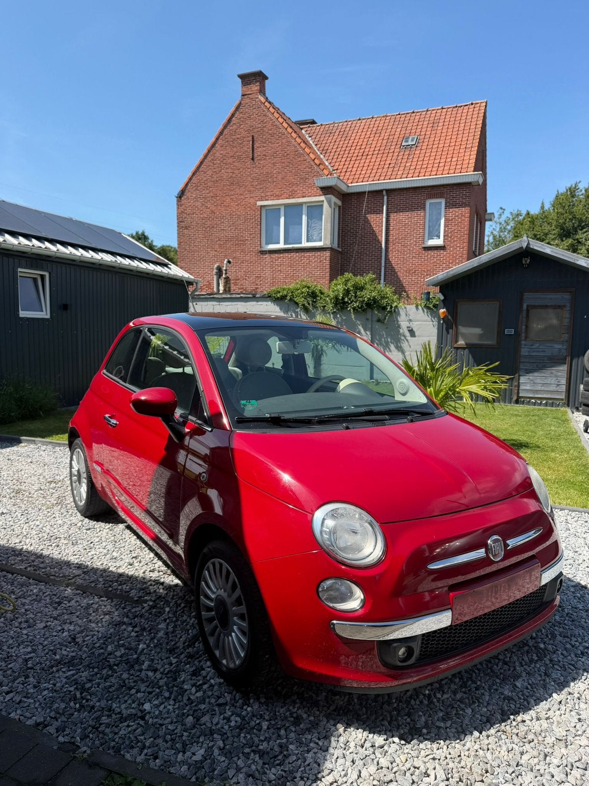 Fiat 500 1.2 Benzine Blanco Gekeurd Voor Verkoop, Rouge, Euro 5, Achat, Beige