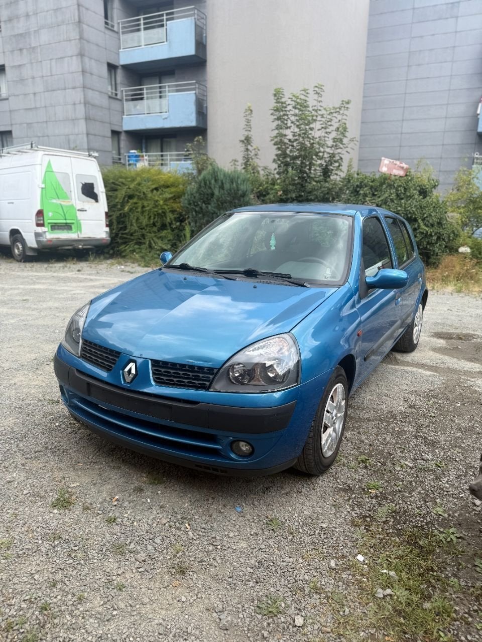 Renault Clio LEZ jusqu'au minimum 31/12/2029 (bj 2004), Blauw, Bedrijf, Handgeschakeld, Metaalkleur
