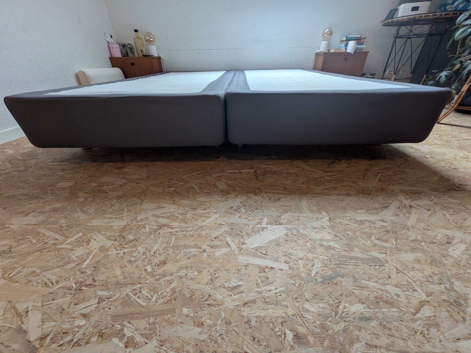 boxspring 2 persoonsbed of twee eenpersoons bedden, Ophalen, Gebruikt, Eenpersoons, 180 cm