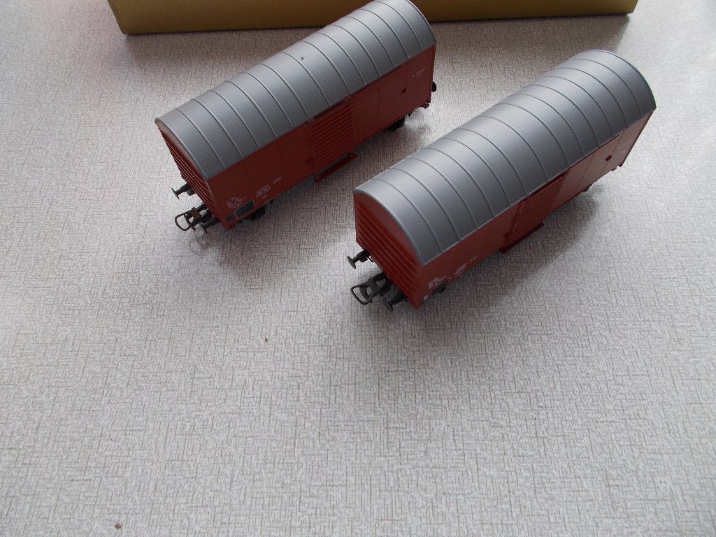 SNCB 2 WAGONS MARCHANDISES - LILIPUT - 1:87, Hobby & Loisirs créatifs, Wagon, Comme neuf, Courant continu, Liliput