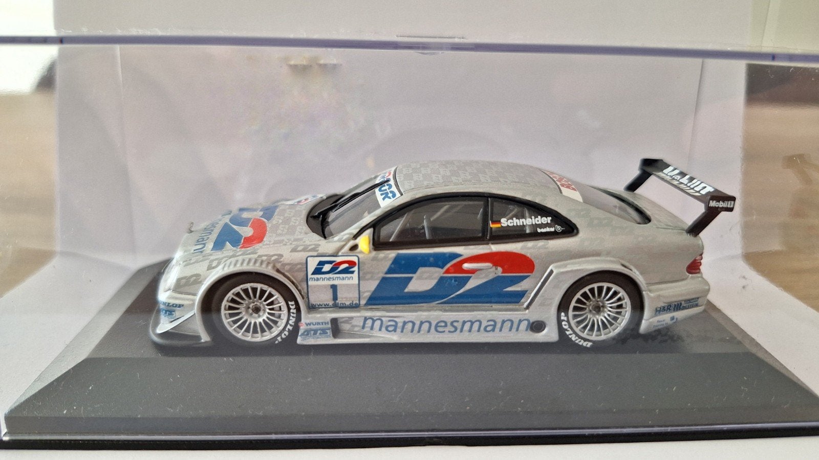 Minichamps 1:43 - DTM 2000 - Mercedes CLK, B. Schneider, Enlèvement ou Envoi, Comme neuf, Voiture, MiniChamps