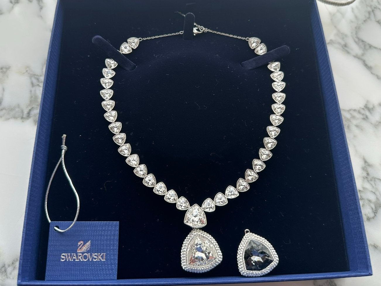 Collier Swarovski Begin 5076880, Neuf, Avec pendentif, Autres matériaux, Argent
