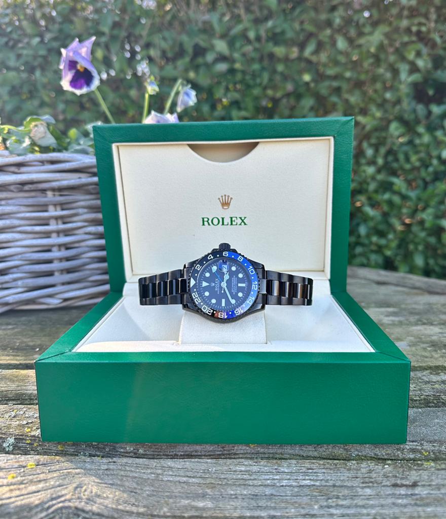 Rolex GMT-Master ll Black Batman, Handtassen en Accessoires, Sporthorloges, Ophalen of Verzenden, Waterdicht, Nieuw, Zwart