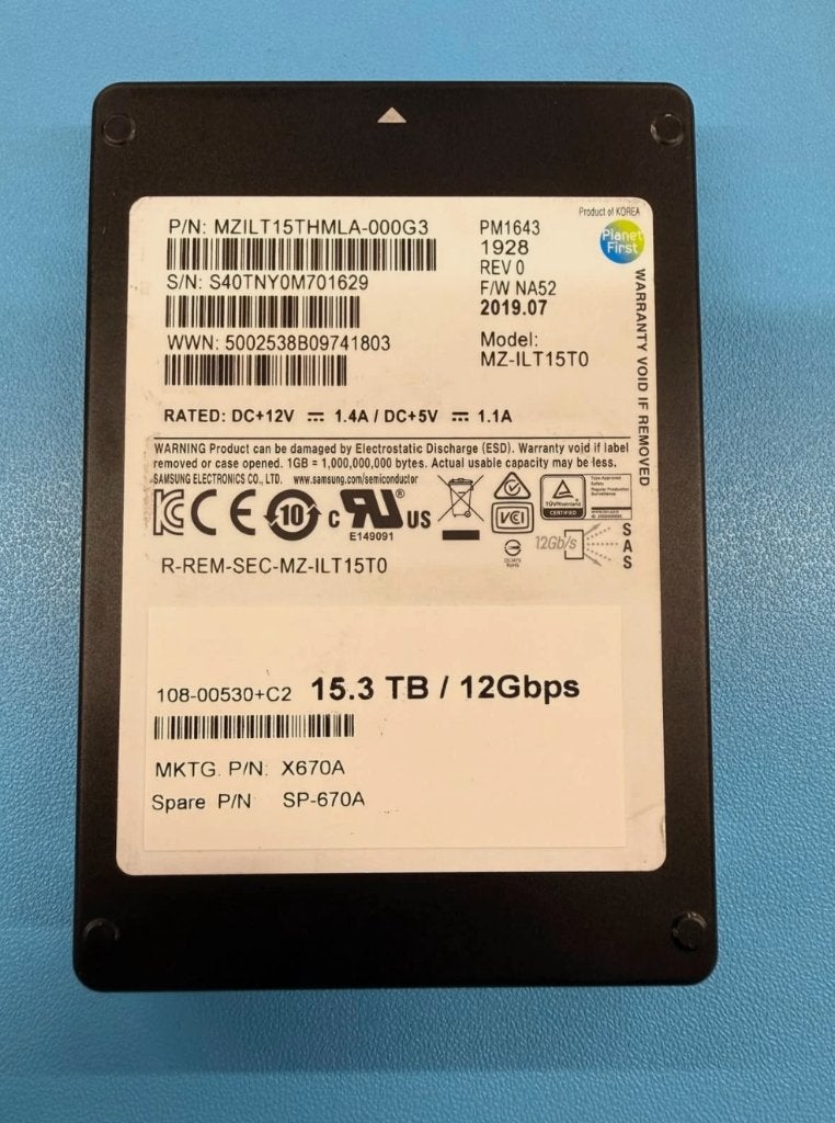 SSD SAMSUNG MZ-ILT15T0 15TB SAS 12Gb/s 2.5, Computers en Software, Harde schijven, 15TB, Intern, SAS, Server
