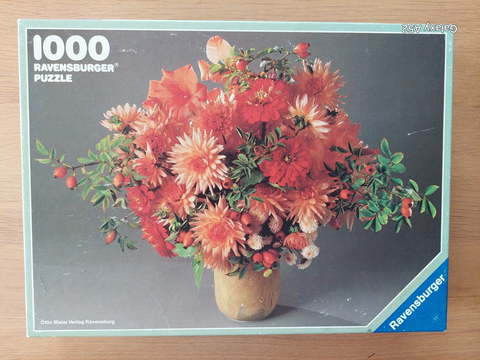 puzzel 1000 stukjes - Ravensburger -  boeket dahlia's, Ophalen of Verzenden, 500 t/m 1500 stukjes, Zo goed als nieuw, Legpuzzel