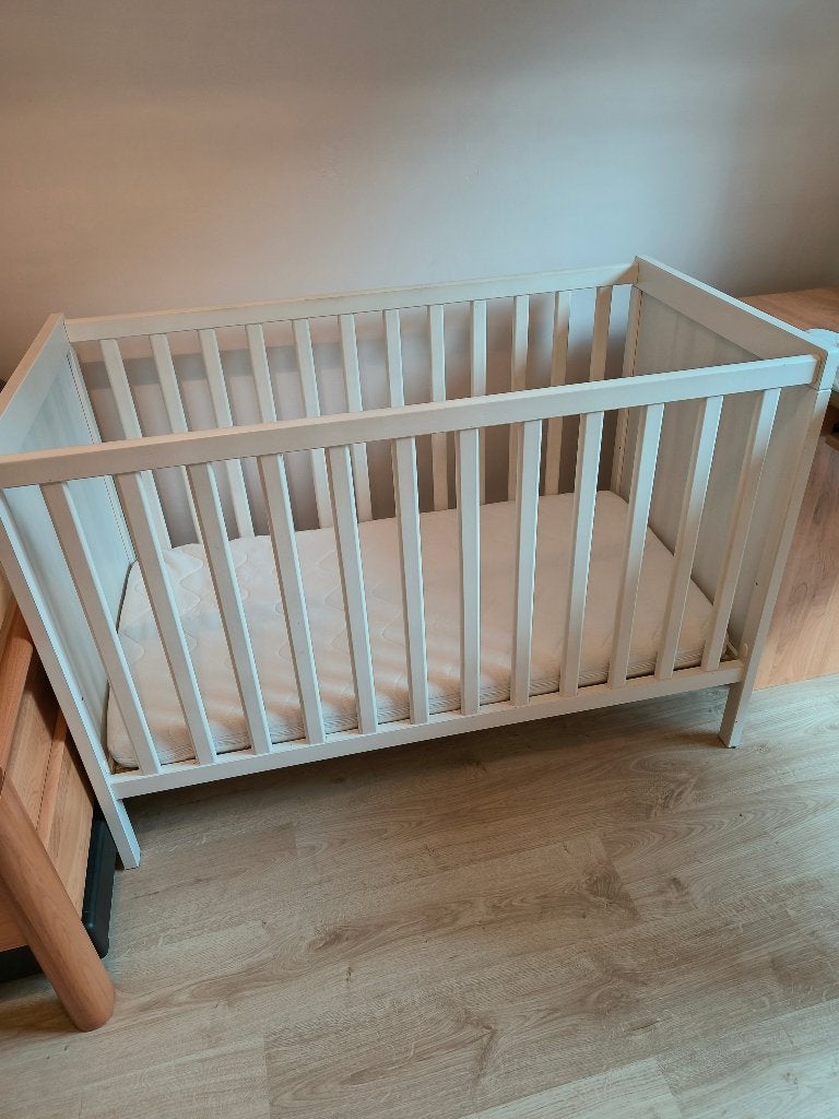 babybed met matras, Matelas, Moins de 70 cm, Enlèvement, Utilisé