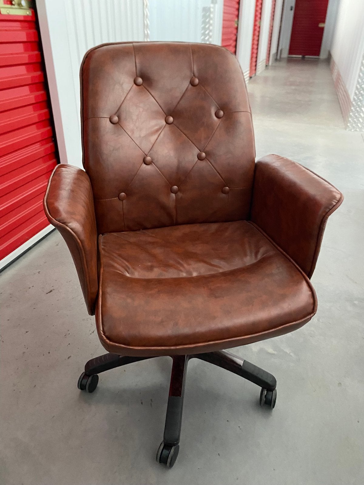 Chaise de bureau, Enlèvement, Comme neuf, Cuir