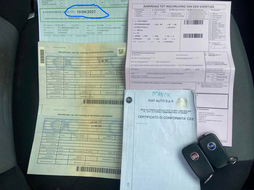 Fiat Grande Punto GEKEURD VOOR VERKOOP, Stof, Zwart, Grande Punto, Zwart