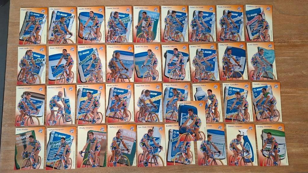 Rennerskaarten wielrennen; 37x Mapei (Bettini Garzelli), Verzenden, Nieuw, Spelerskaart