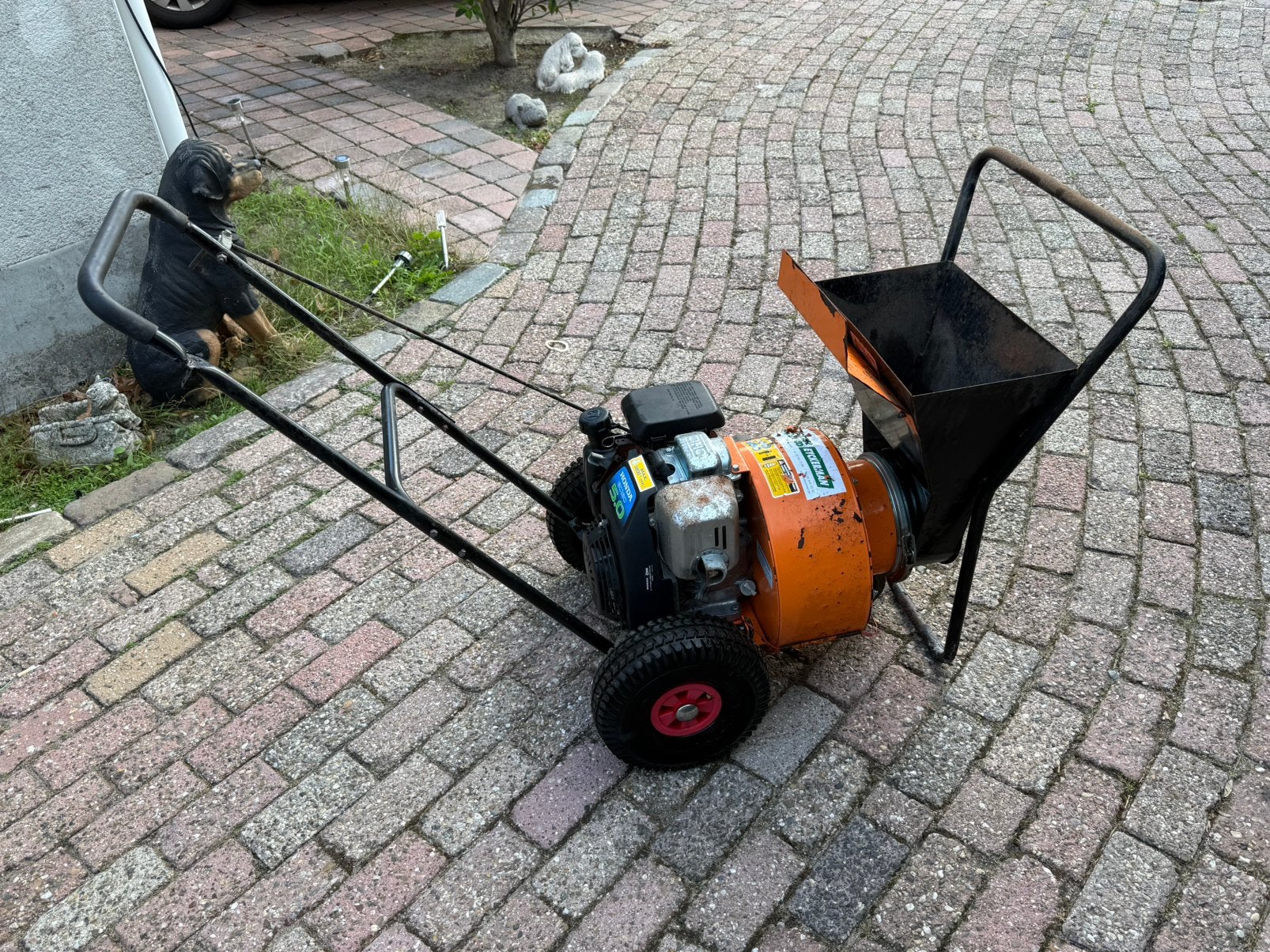 ELIET BL 360 bladblazer + hakselunit – Honda GX160, Tuin en Terras, Ophalen, Zo goed als nieuw