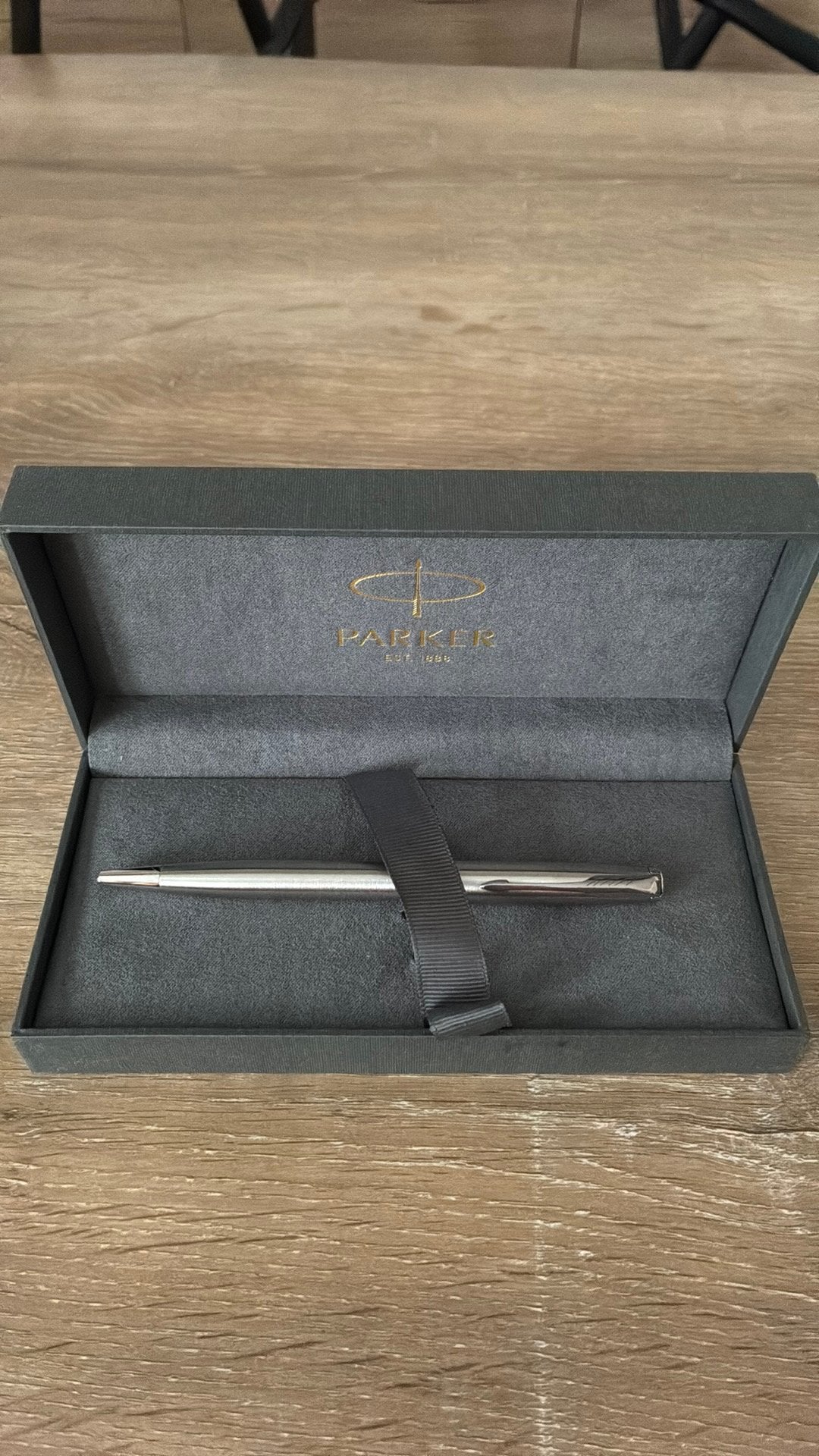 S.B parker sonnet steel PT M, Ophalen, Zo goed als nieuw, Parker