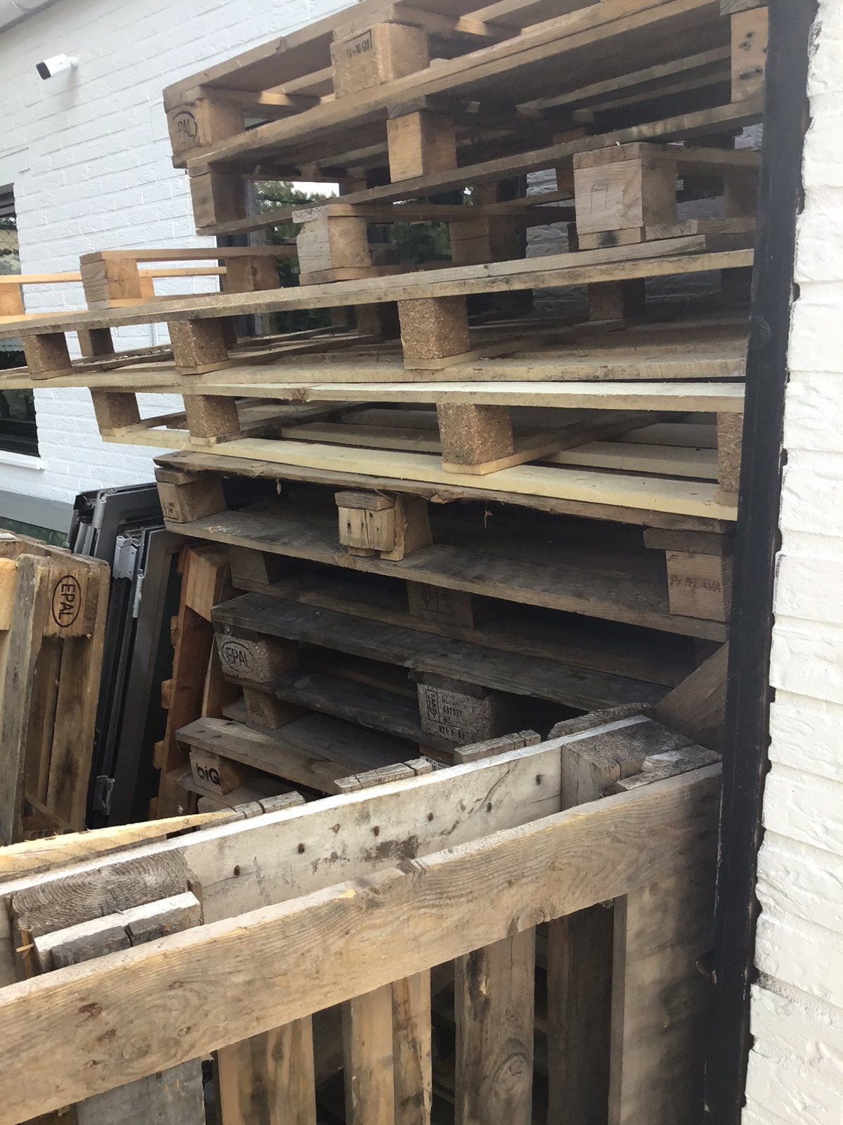 Gratis paletten, Doe-het-zelf en Bouw, Hout en Planken, Ophalen, Gebruikt
