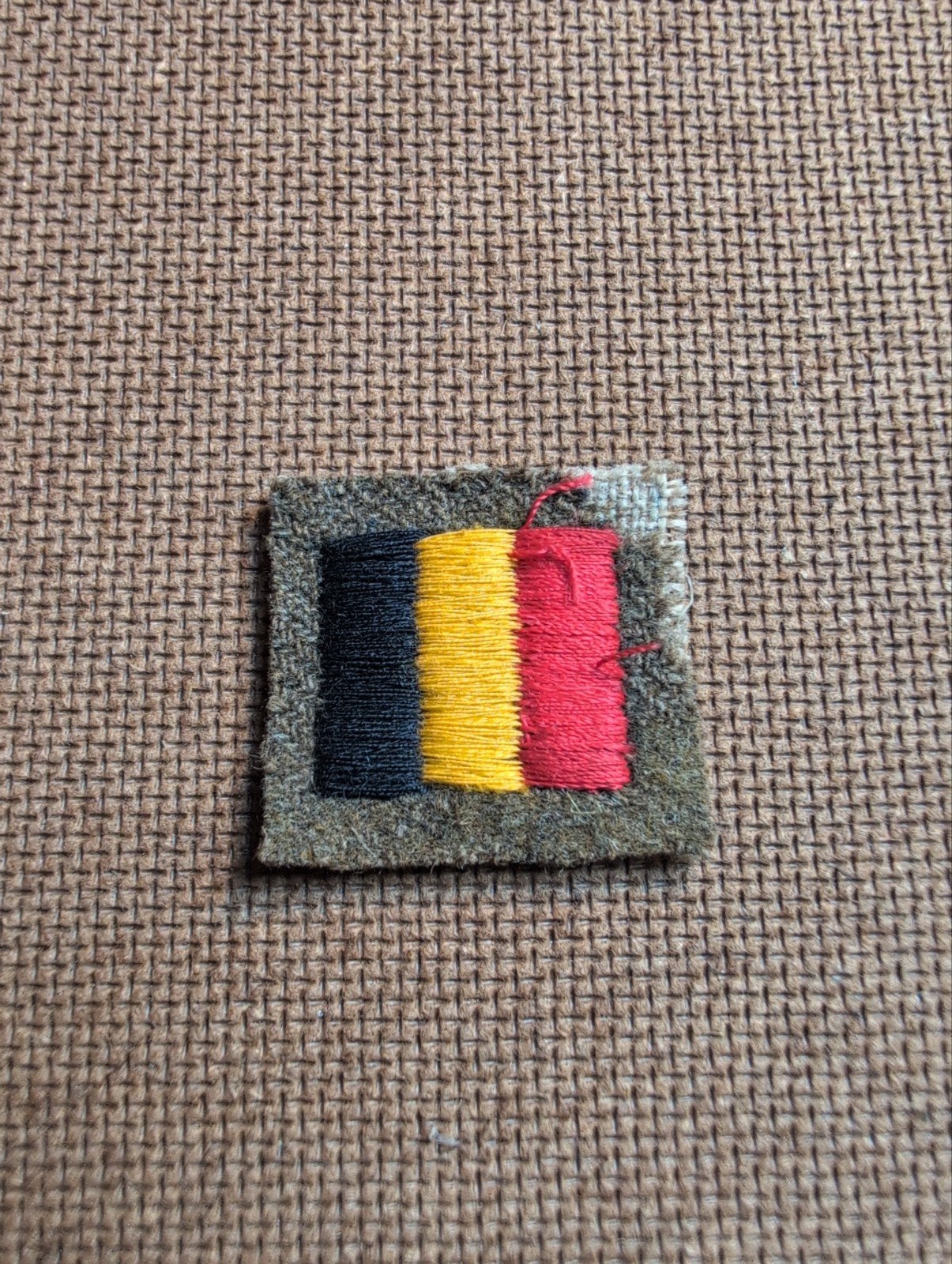 Drapeau belge pour la tenue de combat 1944-1946, Collections, Enlèvement ou Envoi