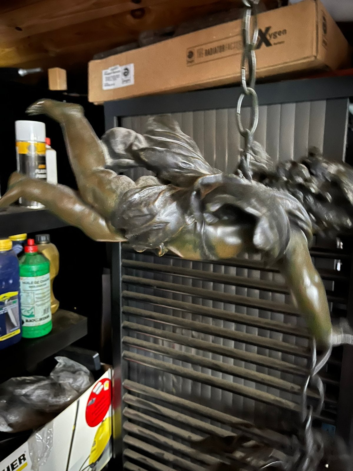 Lamp met engel, Antiek en Kunst, Ophalen of Verzenden