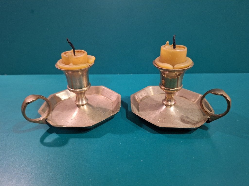Paire de veilleuses en cuivre., Antiquités & Art, Antiquités | Bronze & Cuivre, Enlèvement, Cuivre
