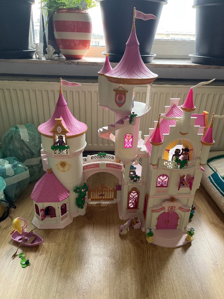 Playmobil prinsessenkasteel groot met extra’s, Kinderen en Baby's, Ophalen, Complete set, Zo goed als nieuw, Kasteel/Fort