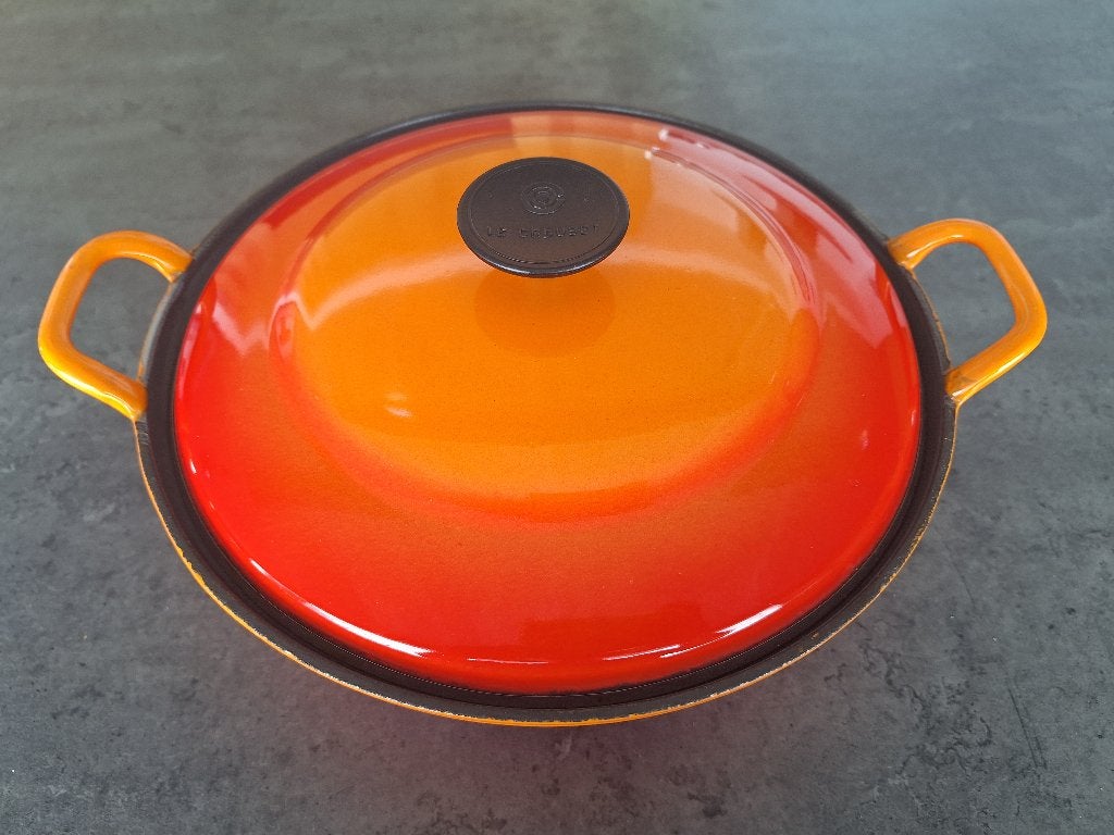 Le creuset kookpot, Huis en Inrichting, Ophalen, Gietijzer, Le Creuset, Zo goed als nieuw