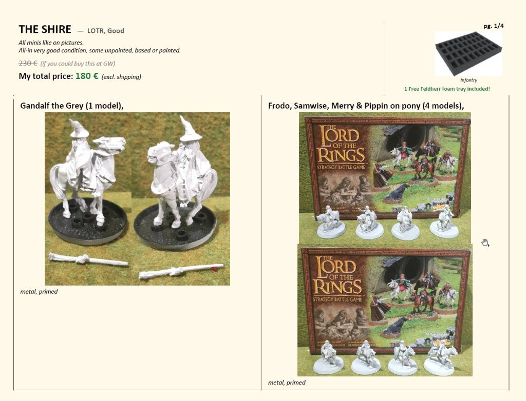 The Shire (Good) ME SBG Games workshop, Ophalen of Verzenden, Nieuw, Lord of the Rings, Figuurtje(s)