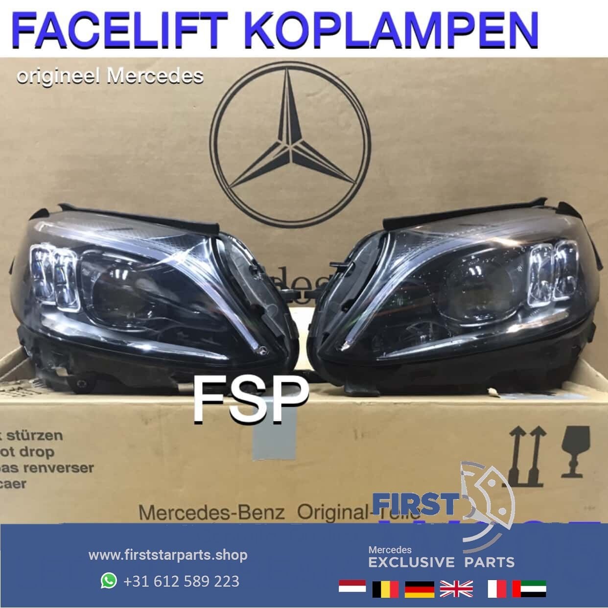 W205 FACELIFT C43 C63 AMG KOPLAMP Multibeam LED LINKS OF REC, Utilisé, -, -, Enlèvement ou Envoi