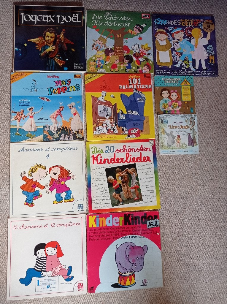 Vinyles musiques enfants, Cd's en Dvd's, Ophalen, Gebruikt